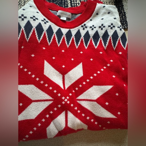 BUNDLE SET Women and Mens Charter Club snowflake sweater - Picture 2 of 10